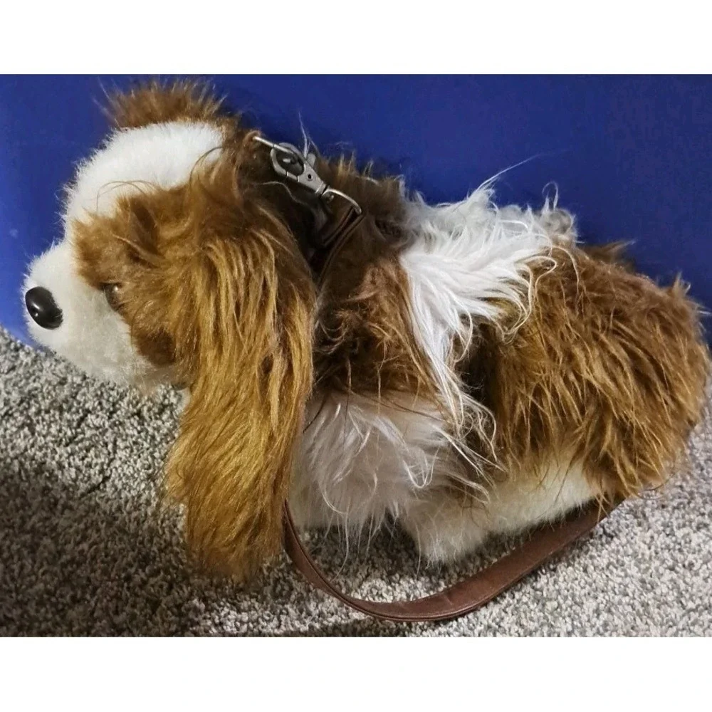 A Puppy At Heart Purse Handbag King Charles Spaniel Dog Plush Stuffie Purse